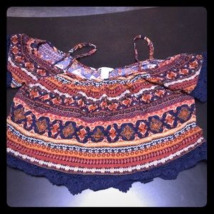 Aztec Crop Top